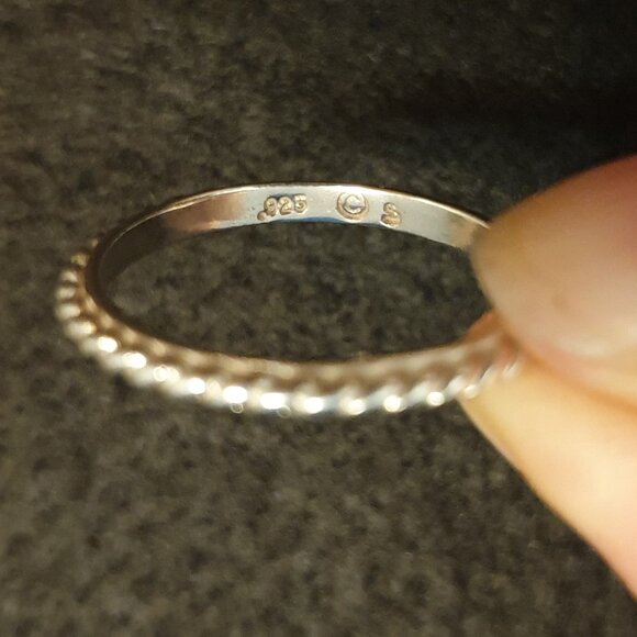 Rare Vintage Silpada 925 Sterling Silver Set of 5 Stackable Band Rings - Picture 6 of 13